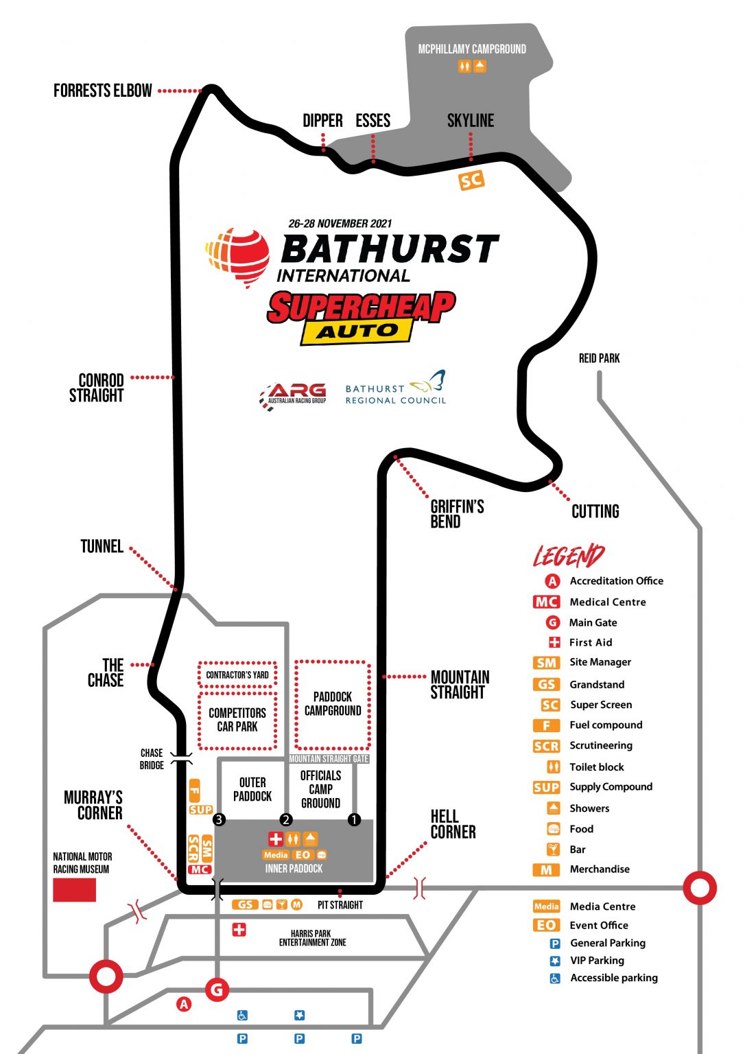 Track Map - Bathurst International